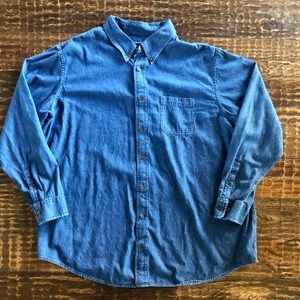 Croft & Barrow Long Sleeve Button Down Denim Shirt - Size 2XB (EUC)